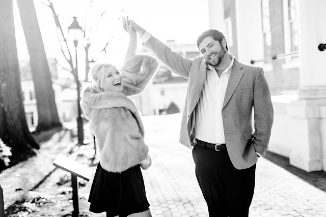 A Sunny Winter Engagement Session in Downtown Annapolis with Lauren and Zach by Heather Ryan Photography