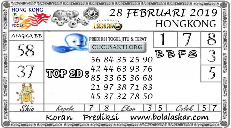 Prediksi Togel HONGKONG LASKAR4D 28 FEBRUARI 2019