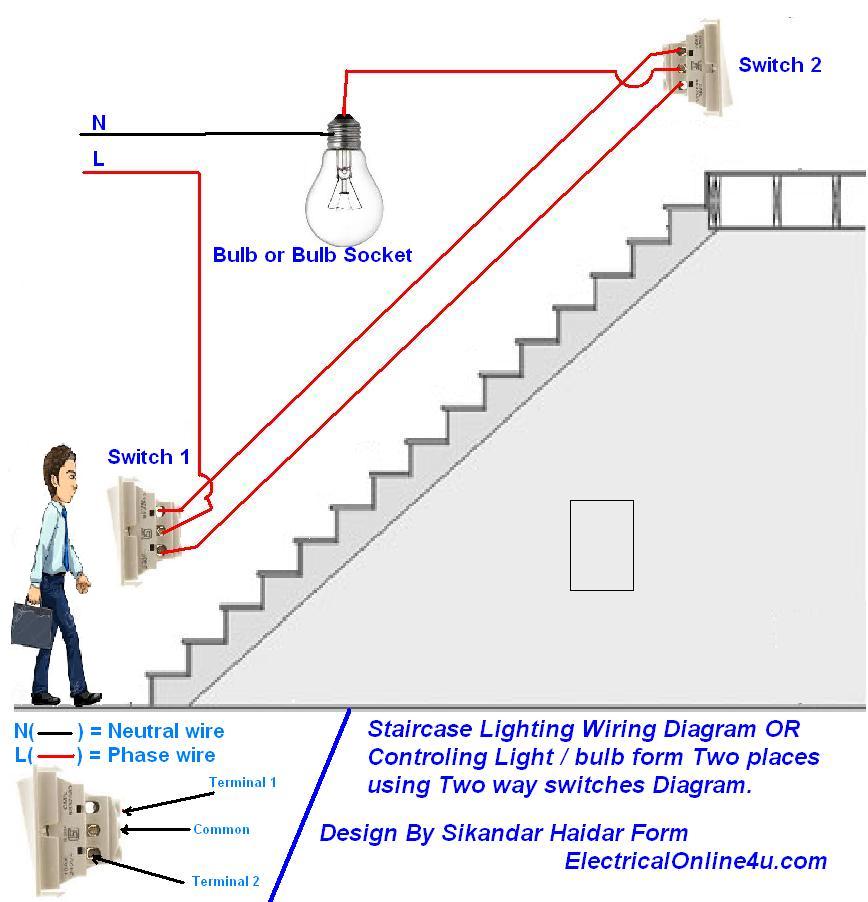 Two Way Lighting Circuit Wiring Diagram Wiringdouble Light