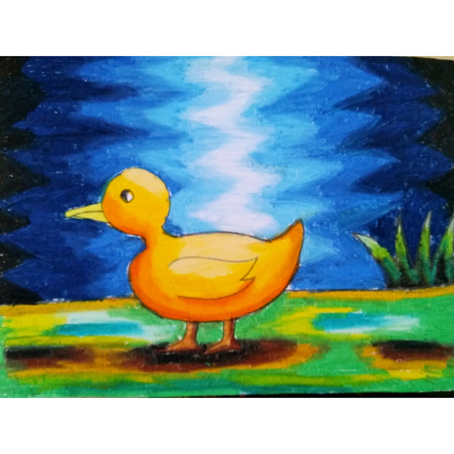 Cara Menggambar Hewan Bebek