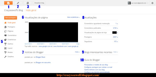 Nova interface do Blogger: Um tutorial com o novo painel de controle ...