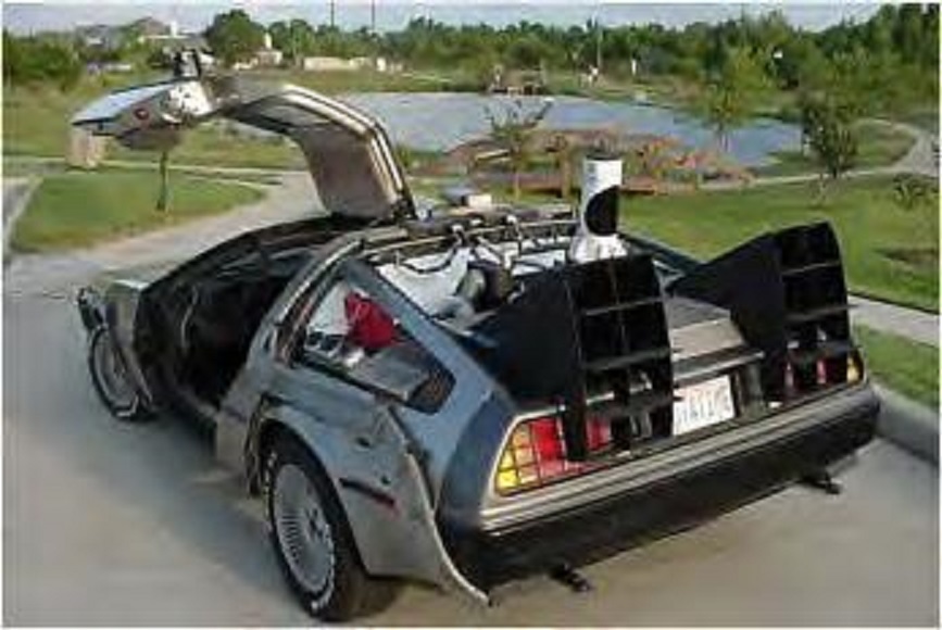 DeLorean used in the feature film, "Back to the Future"