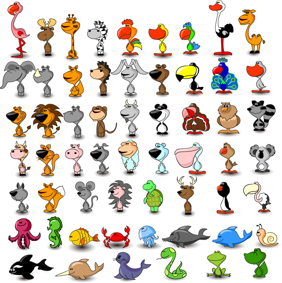 clipart of animals together - photo #42