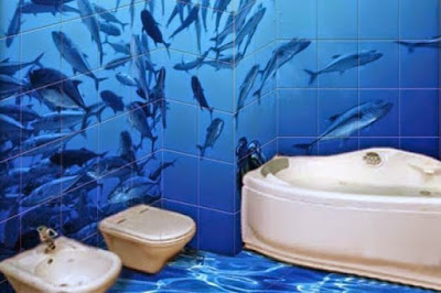 3D designs for bathroom walls and floors with wall murals 3D designs for bathroom walls and floors with wall murals