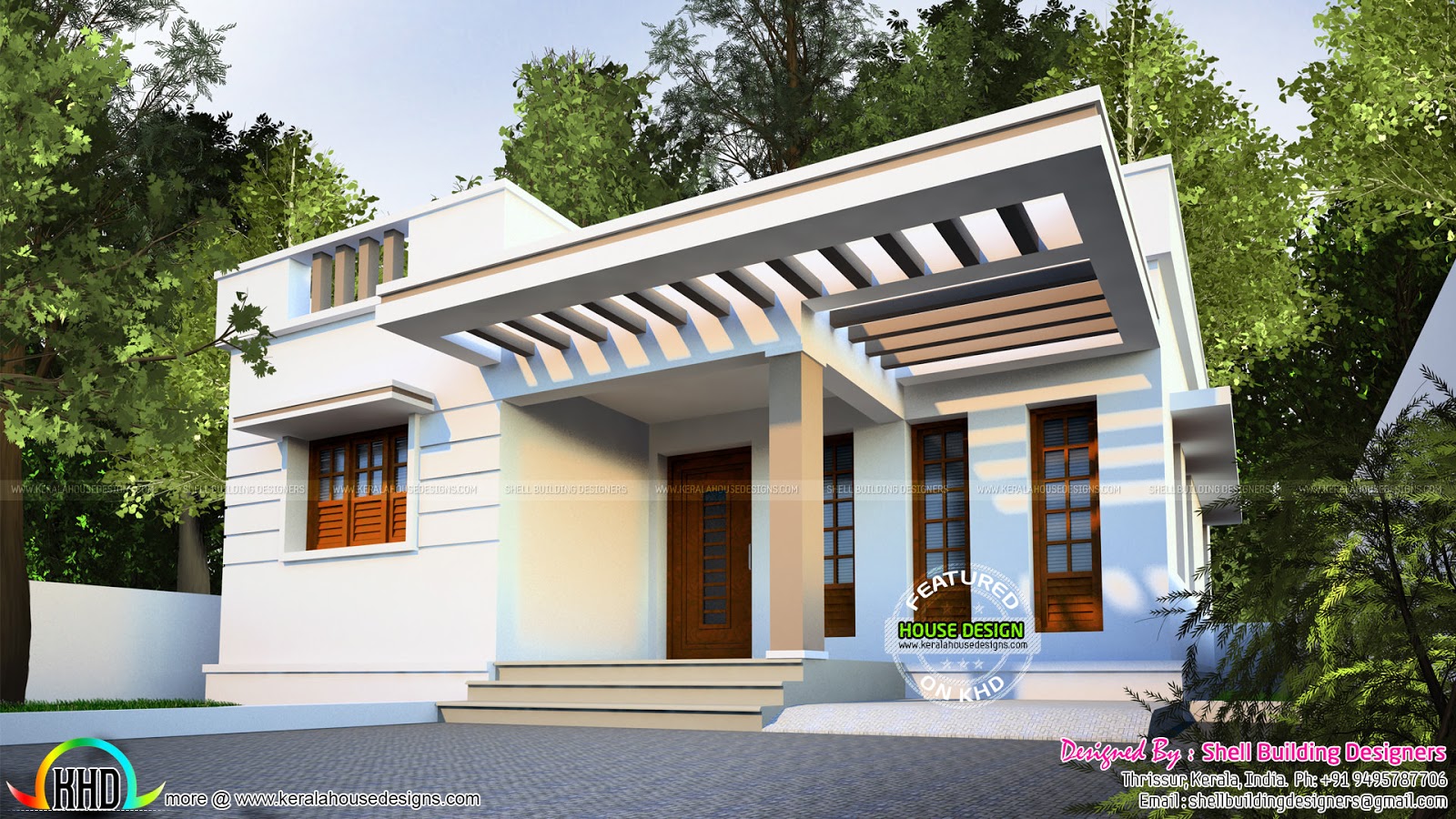 900 Sq ft 2 Bedroom Single Floor Home Kerala Home Design And Floor 