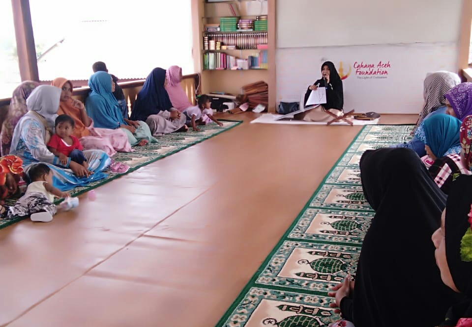 Cahaya Aceh Gelar Pengajian Untuk Para Ibu Lamuri Online