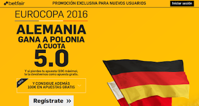 betfair Alemania gana Polonia supercuota 5 Eurocopa 2016 16 junio betfair Alemania gana Polonia supercuota 5 Eurocopa 2016 16 junio