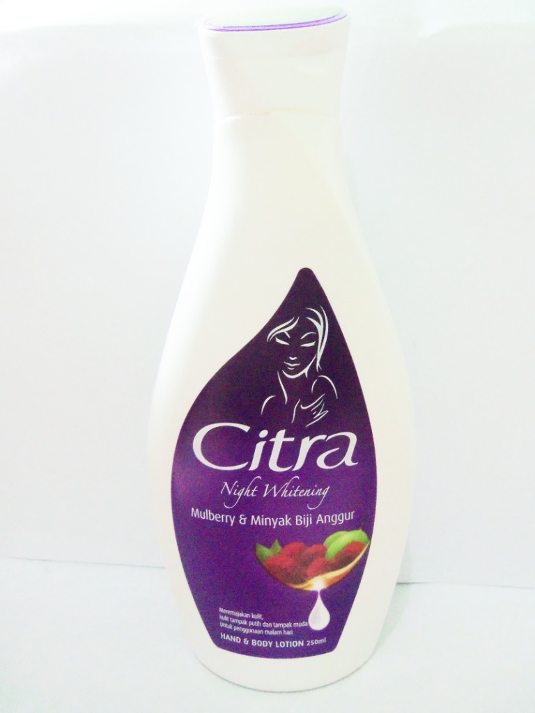 Citra Night Whitening Hand and Body Lotion Review beauty chica