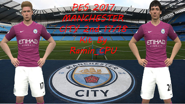 Ultigamerz Pes 2017 Manchester City 17 18 Away Kit