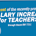Amount ng proposed SALARY INCREASE for Teachers