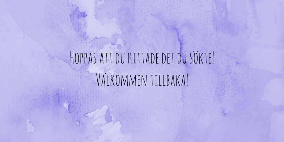 Tack!