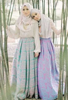Padu Padan Busana Muslim Casual Warna Pastel Contoh Baju Muslim Warna Pastel Model Casual Dan Syar'i