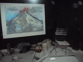 Berita Foto : Lukisan Gunung Merapi