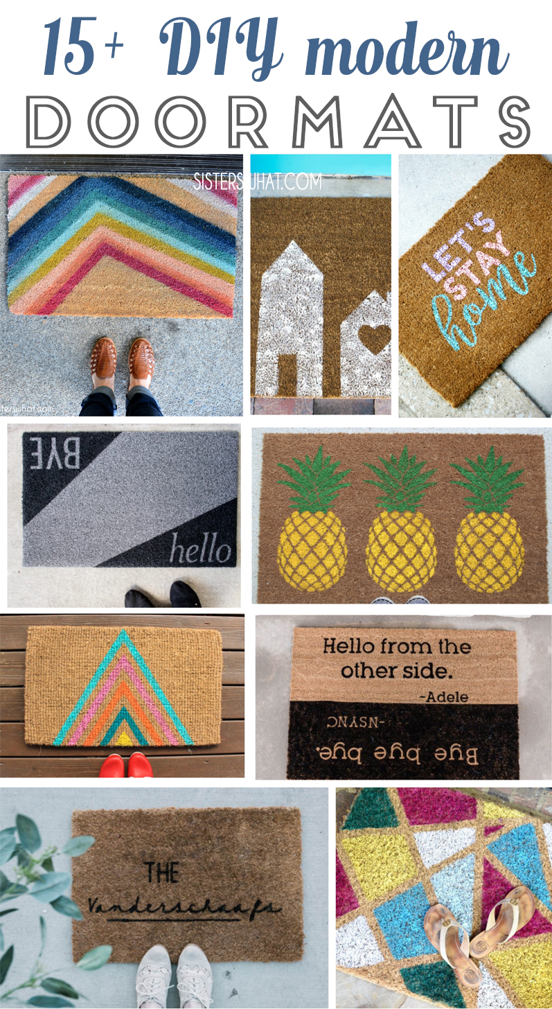 15 Diy Modern Doormats Sisters What