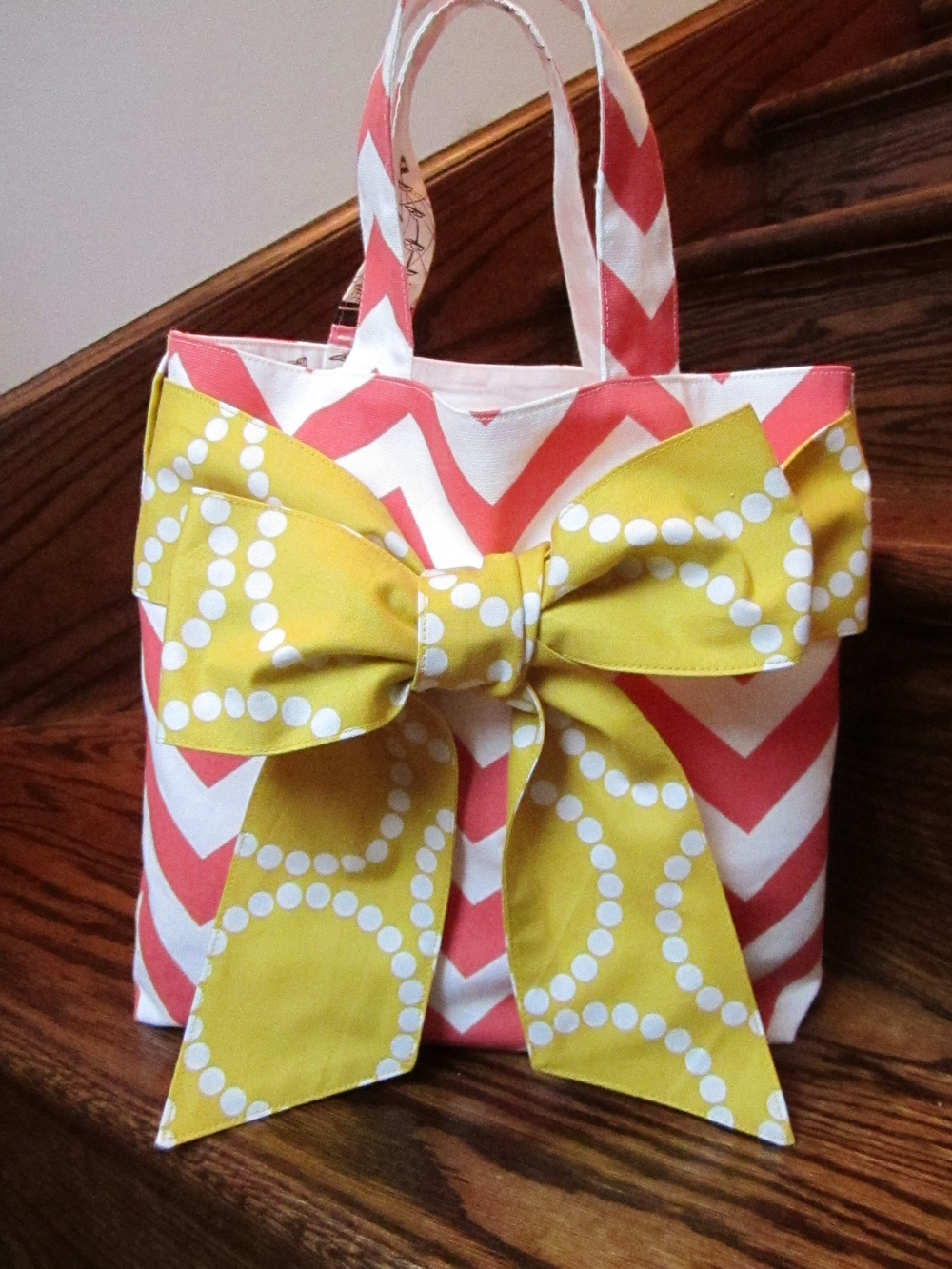Mommy Said Sew Chevron Bow Bag