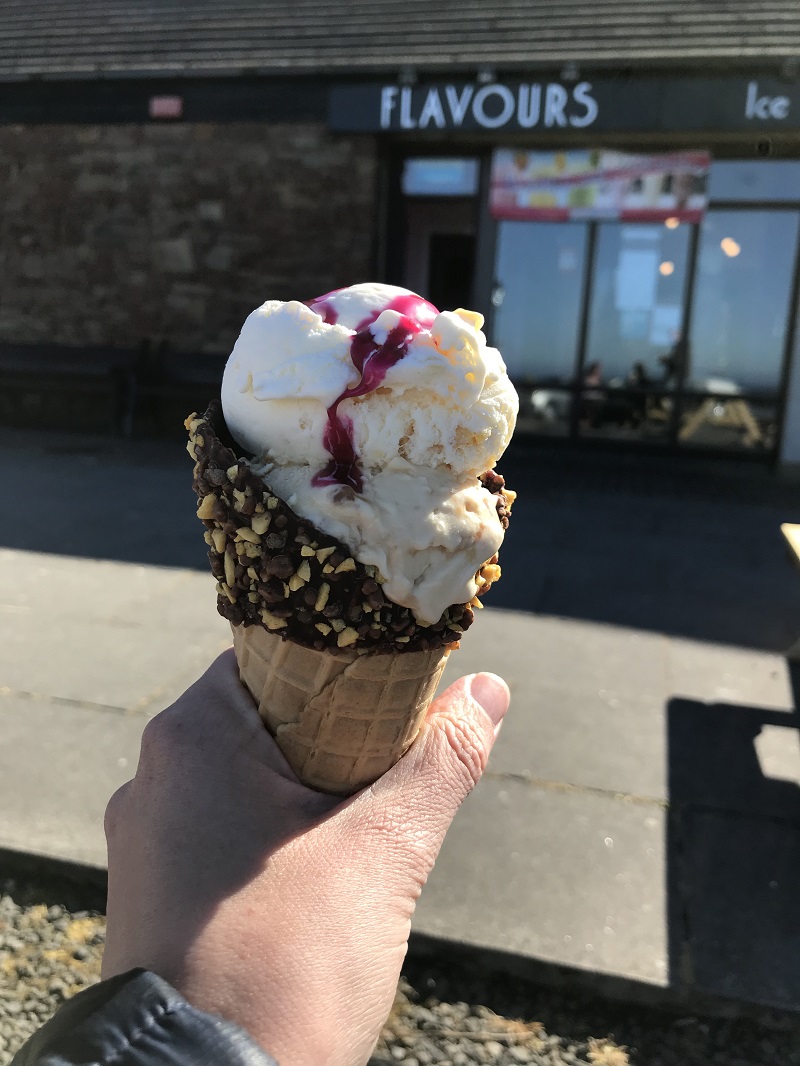 Flavours ice-cream at John O'Groats