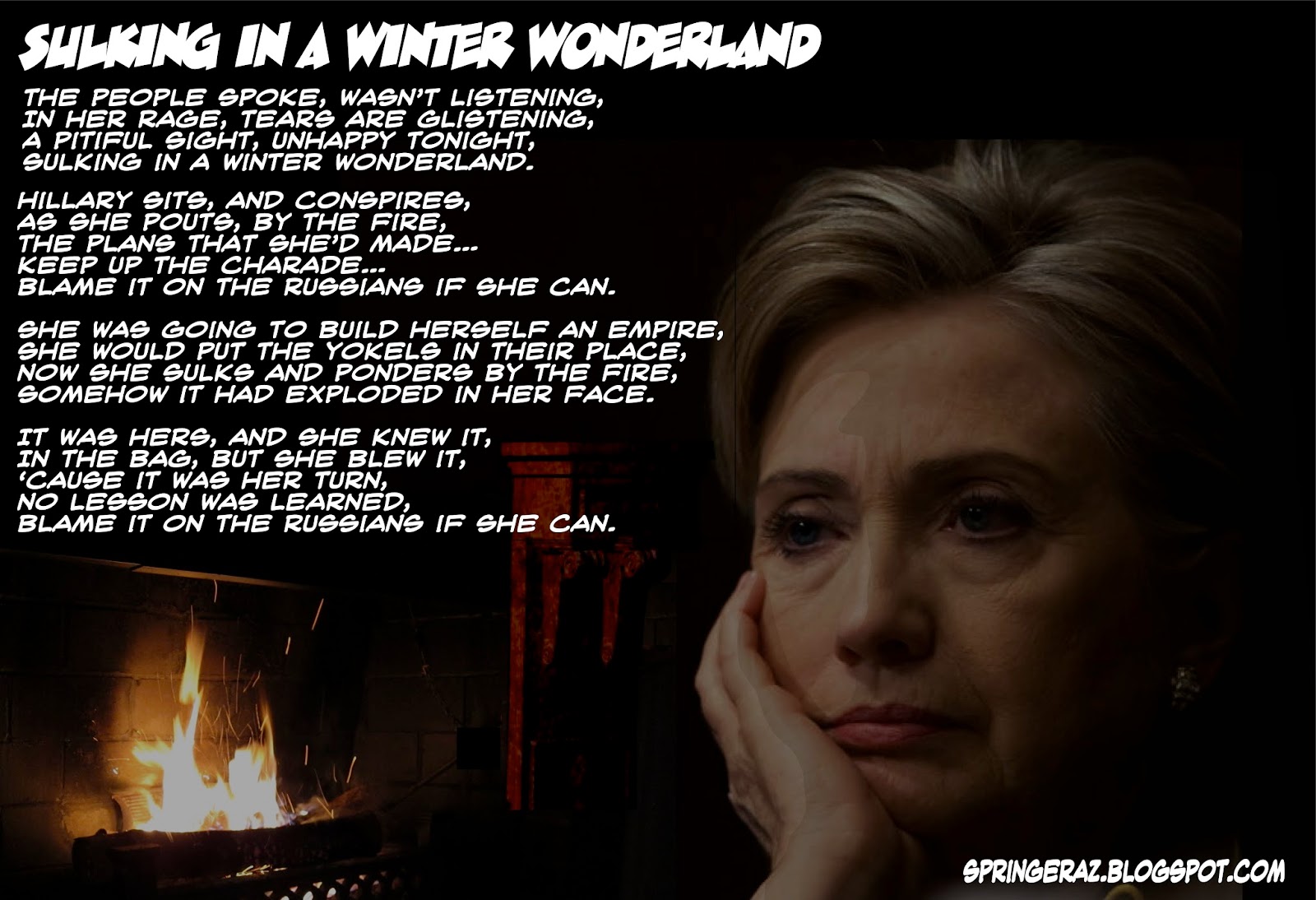springer's blog: Sulking In A Winter Wonderland