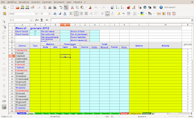 LibreOffice - controllo ore lavoro