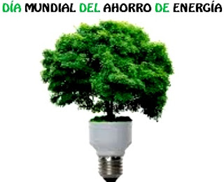 Día Mundial del Ahorro de Energía Ilustración por el Día Mundial del Ahorro de Energía a colores
