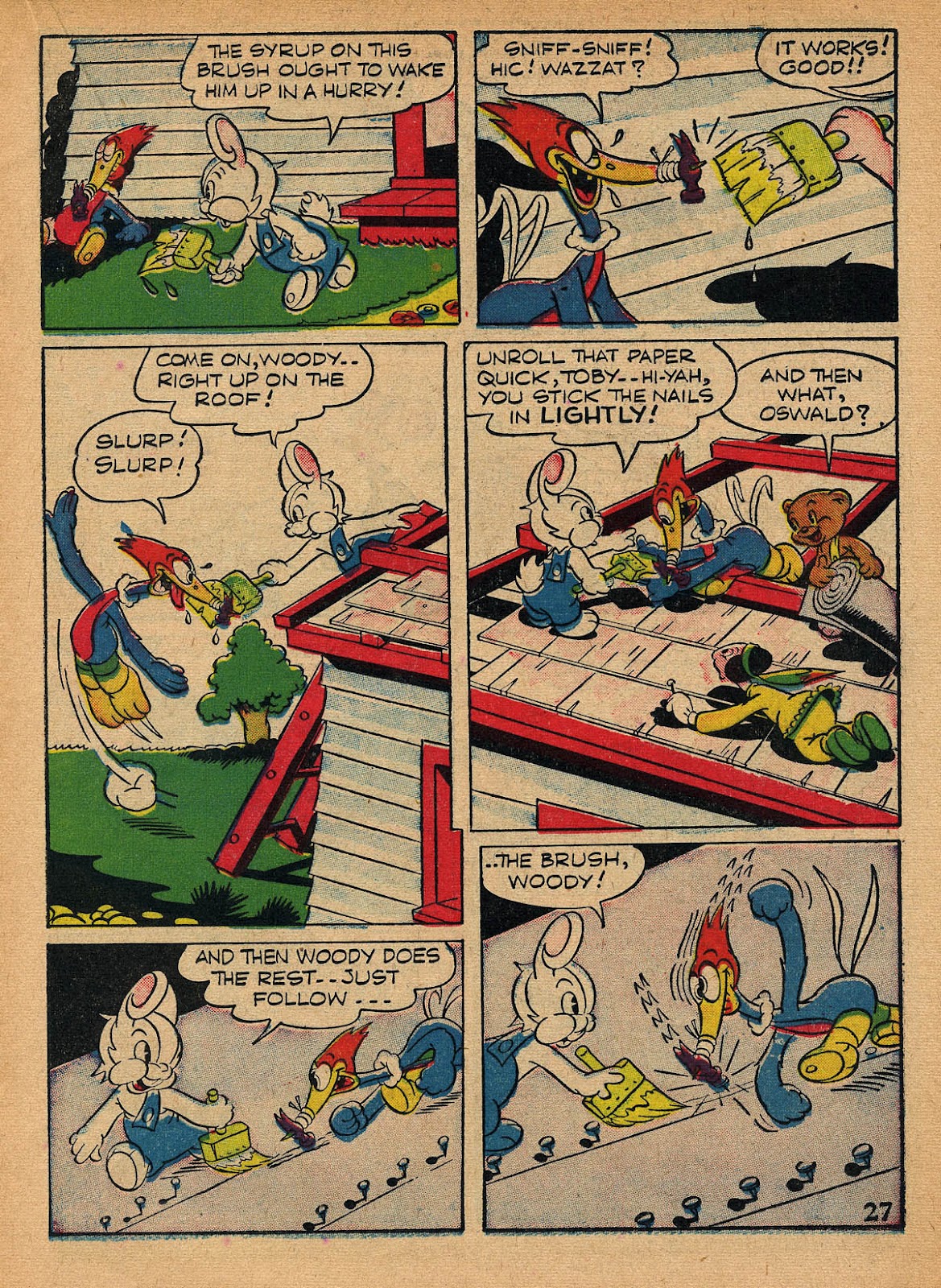 Four-Color Shadows: Oswald the Lucky Rabbit and Woody Woodpecker-New ...