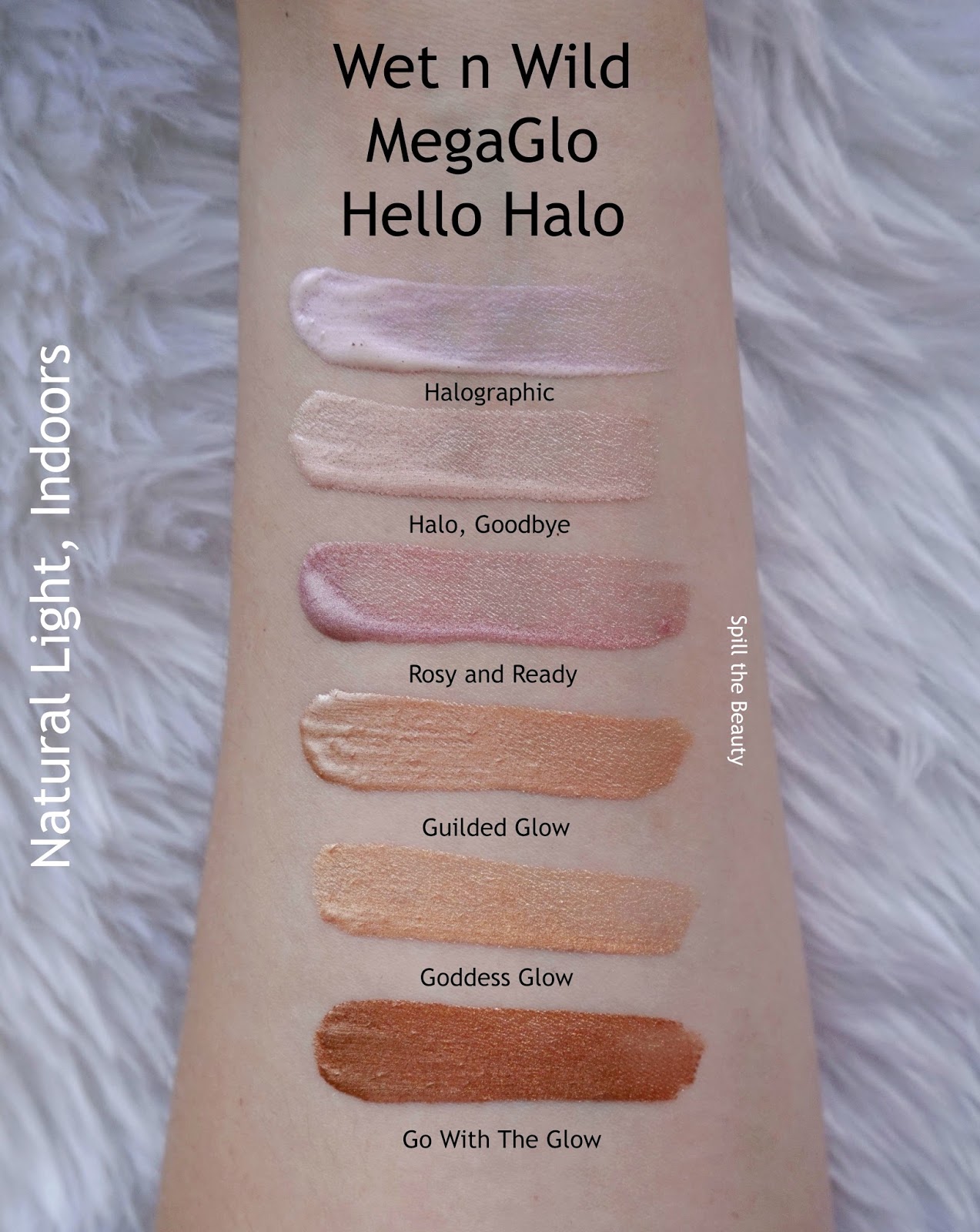 Wet n Wild 'Hello Halo' Liquid Highlighter Review, Swatches, Look