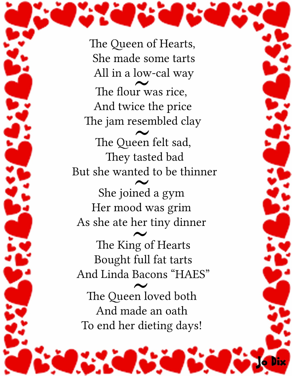 Bopo Jo The Queen Of Hearts Nursery Rhyme S