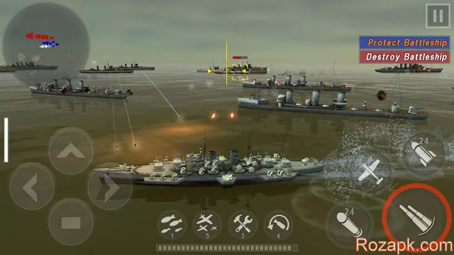 WARSHIP BATTLE:3D World War II Apk Download Mod+Hack