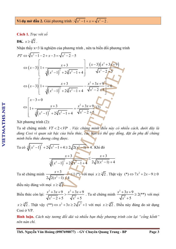 một số cách xử lý phương trình sau khi trục căn thức phổ biến nhất mot so cach xu ly phuong trinh sau khi truc can phan 3