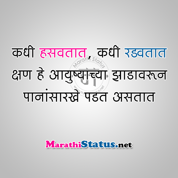 short thought on life in marathi