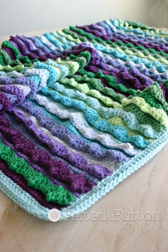 Eventide Blanket Crochet Pattern by Susan Carlson of Felted Button