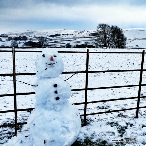 Snowman Yorkshire Dales