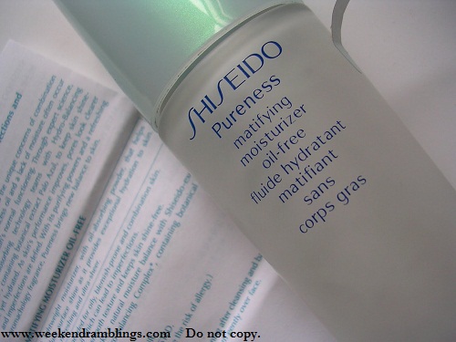 Shiseido Pureness Matifying Oil-free moisturizer Shiseido Pureness Matifying Oil-free moisturizer