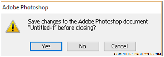 How to close files in Photoshop? | Computers Professor