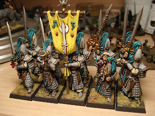 Warhammer, Fantasy, 28mm, High Elves, Ulthuan, Swordmasters, Banner, Champion