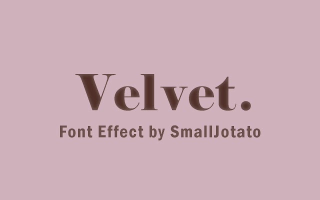 【教學】Photoshop絲絨質感字效 Velvet Font Effect