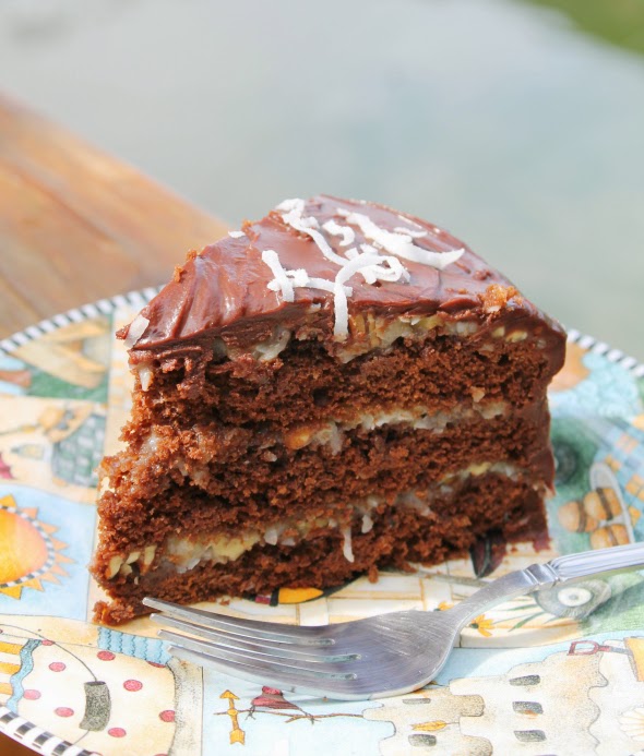 The best German Chocolate Cake ever - WhatchaMakinNow.com