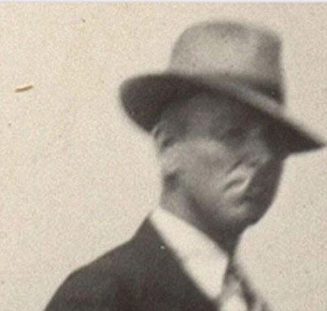 This picture was taken in the new year 1939 and an unidentified object appeared above image This picture was taken in the new year 1939 and an unidentified object appeared above image