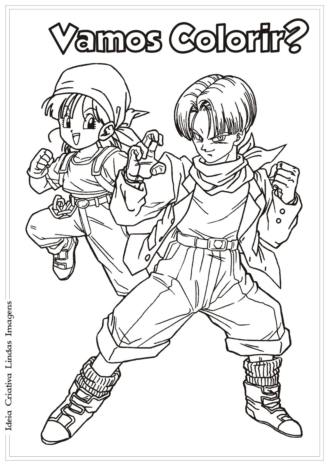 Dragon ball família para colorir - Imprimir Desenhos