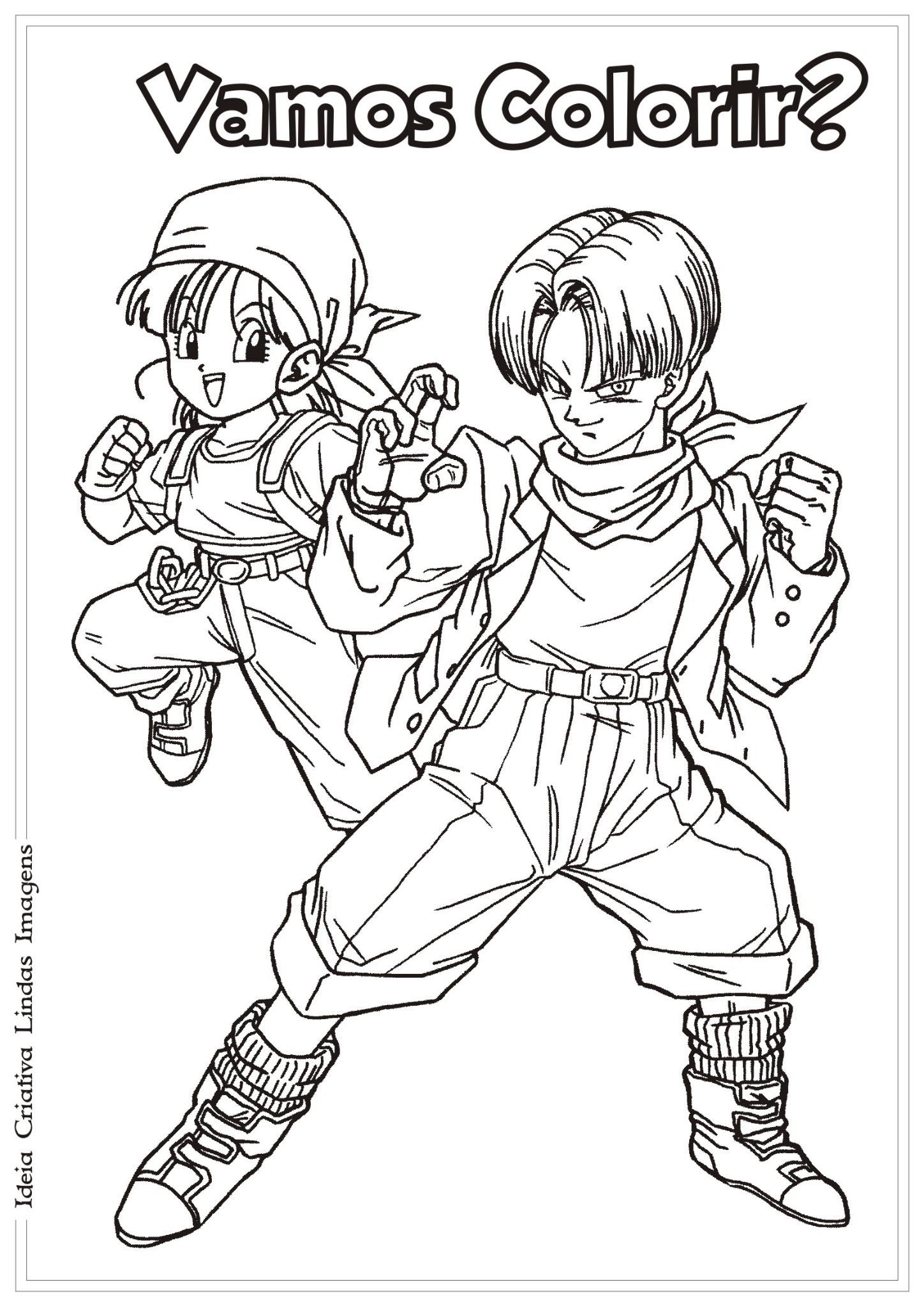 Desenho Dragon Ball Z para colorir