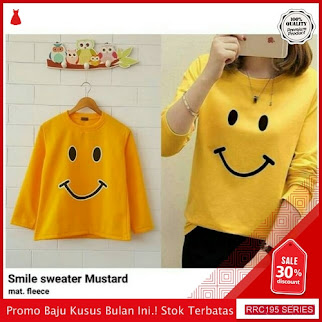 RRC195S36 Smile Sweater Wanita Terbaru BMGShop