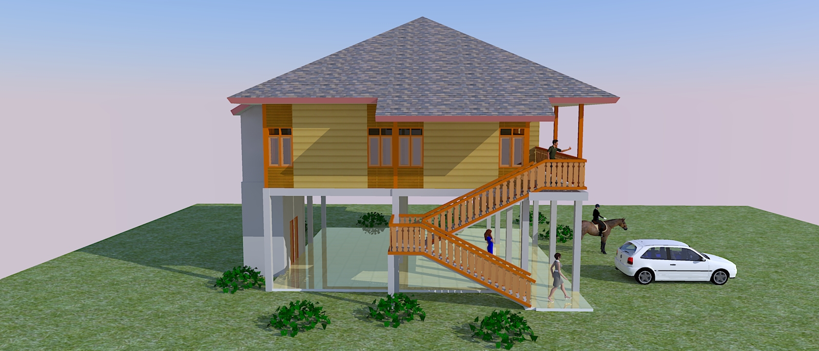  Rumah  Kayu  Jasa Site Plan 