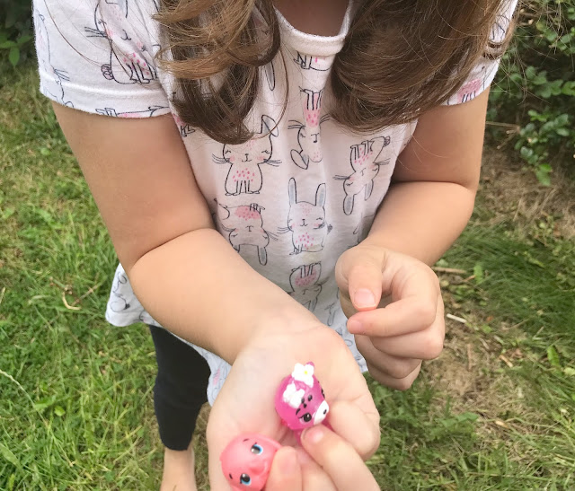 Holding Hatchimals when opened 