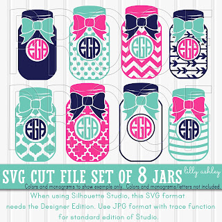 Make It Create Free Cut Files And Printables Free Mason Jar Svg Monogram Svg