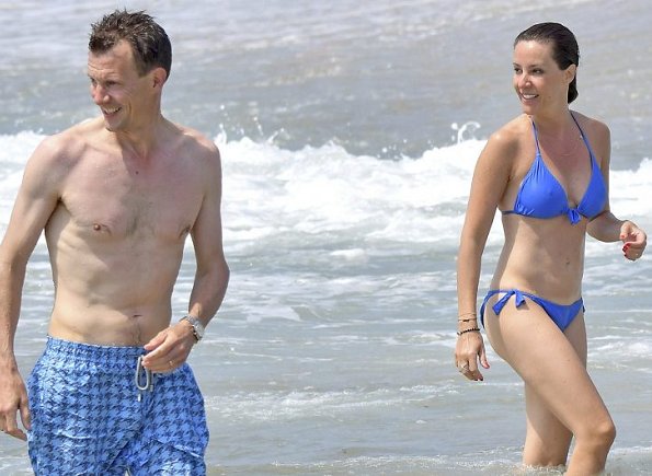 Prince Joachim and Princess Marie is on holiday in Saint-Tropez of south France. Saint-Tropez holiday of Prince Joachim and his wife Princess Marie