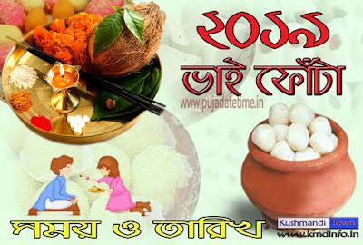 ২০১৯ ভাই ফোঁটার তারিখ ও সময়