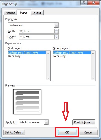 Meldisa Cell Cara Membuat Ukuran Kertas F4 Di Ms Word 2007 Dan 2010