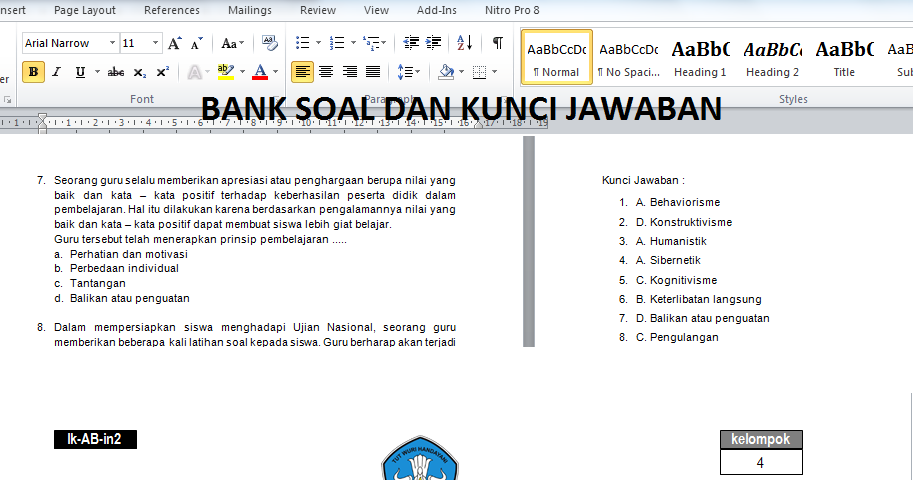 11+ 5 soal tentang mailings dan jawaban information