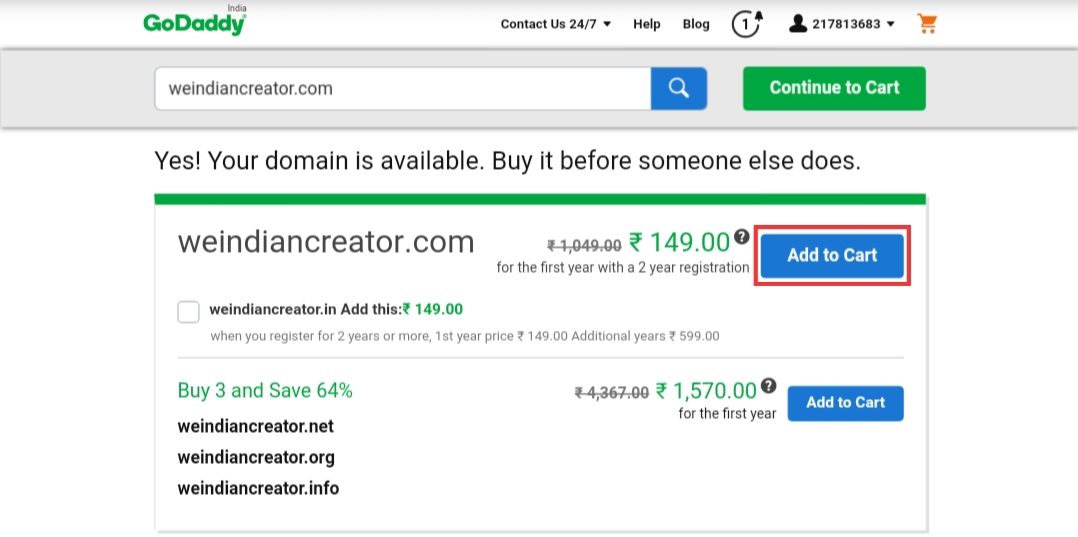 Add to cart option Add to cart option