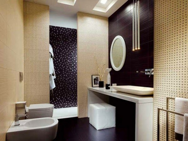 Modern bathroom tiles oasis in neutral colors