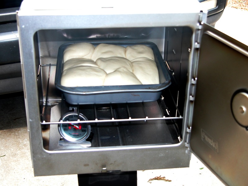 Living Prepared Rocket Stove using a Camp Stove Oven